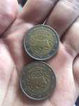 Moedas 2 euros Raras 50 Anos Tratado de Roma 2007