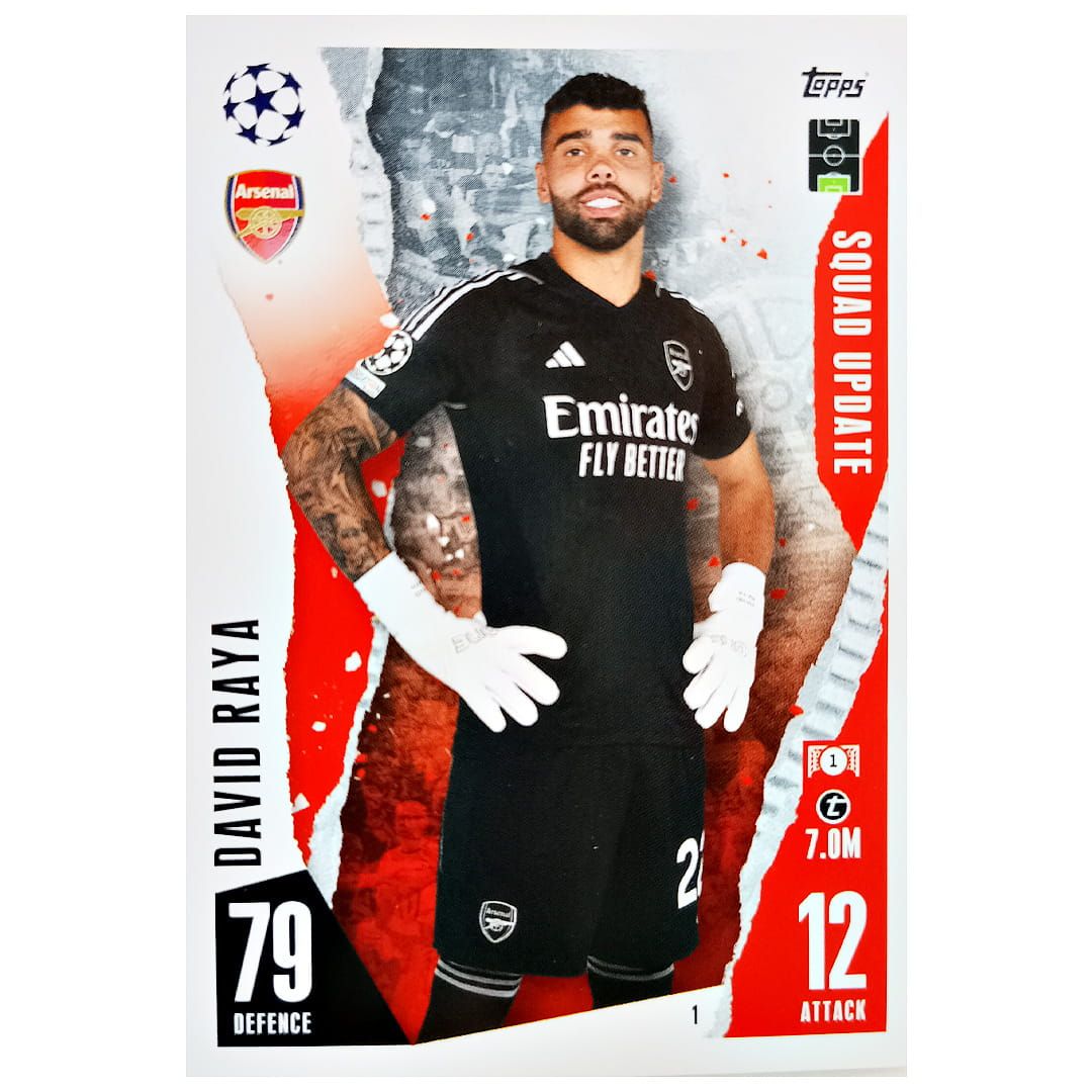 Karta Topps Match Attax Extra 2023-24 David Raya 1 Squad Update