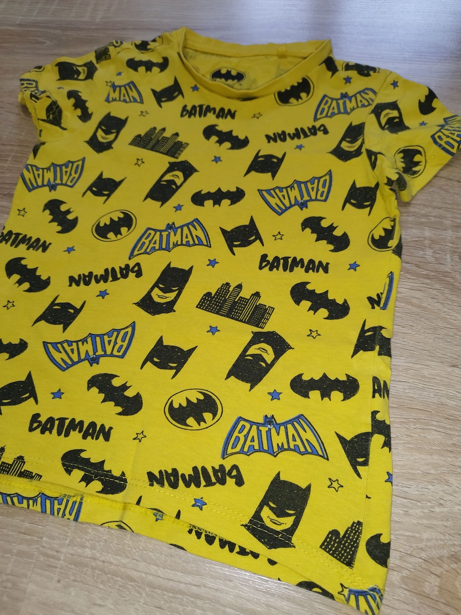 T-shirt, koszulka dla chłopca, Batman, żółta R.98 krótki rękaw
