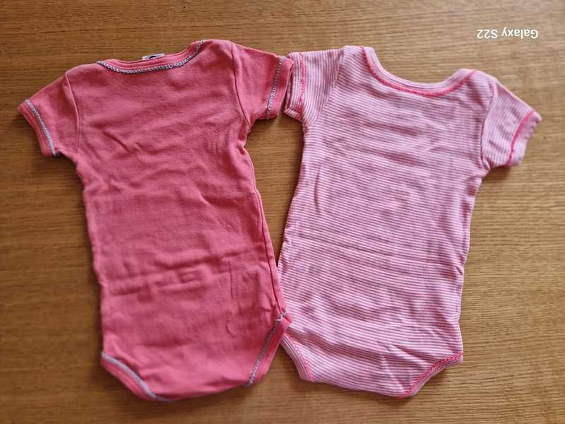 Zestaw dwóch body Petit Bateau dla dziewczynki 3-6 m 67