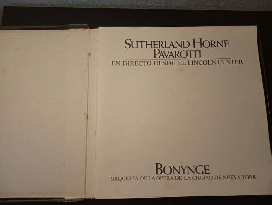 Richard Bonynge - Live From Lincoln Center	2x Vinil Musica Classica