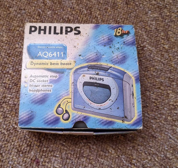 Walkman PHILIPS AQ6411 - przenośny magnetofon odtwarzacz kaset retro