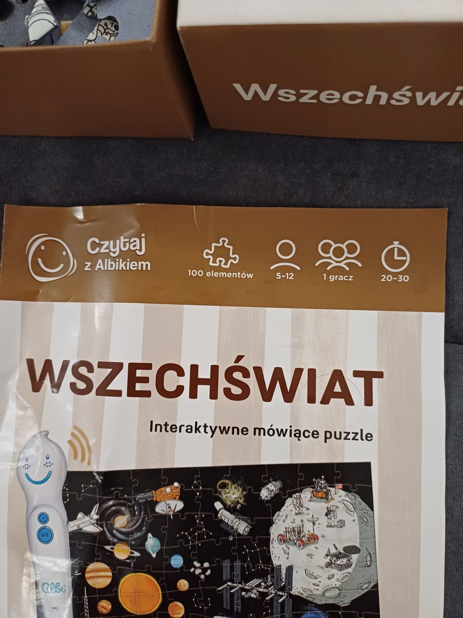 Puzzle interaktywne Wszechświat,  Czytaj z Albikiem