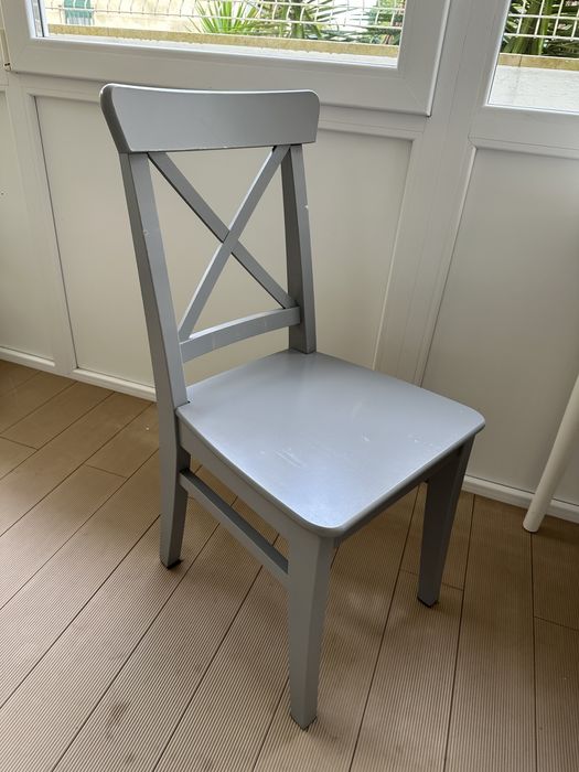 Mesa de Jantar Extensível com 4 cadeiras Rosentorp IKEA