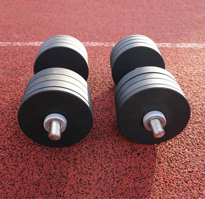 Розбірні гантелі по 10 12 16 18 20 22 24 30 40КГ з покраскою, розбірні