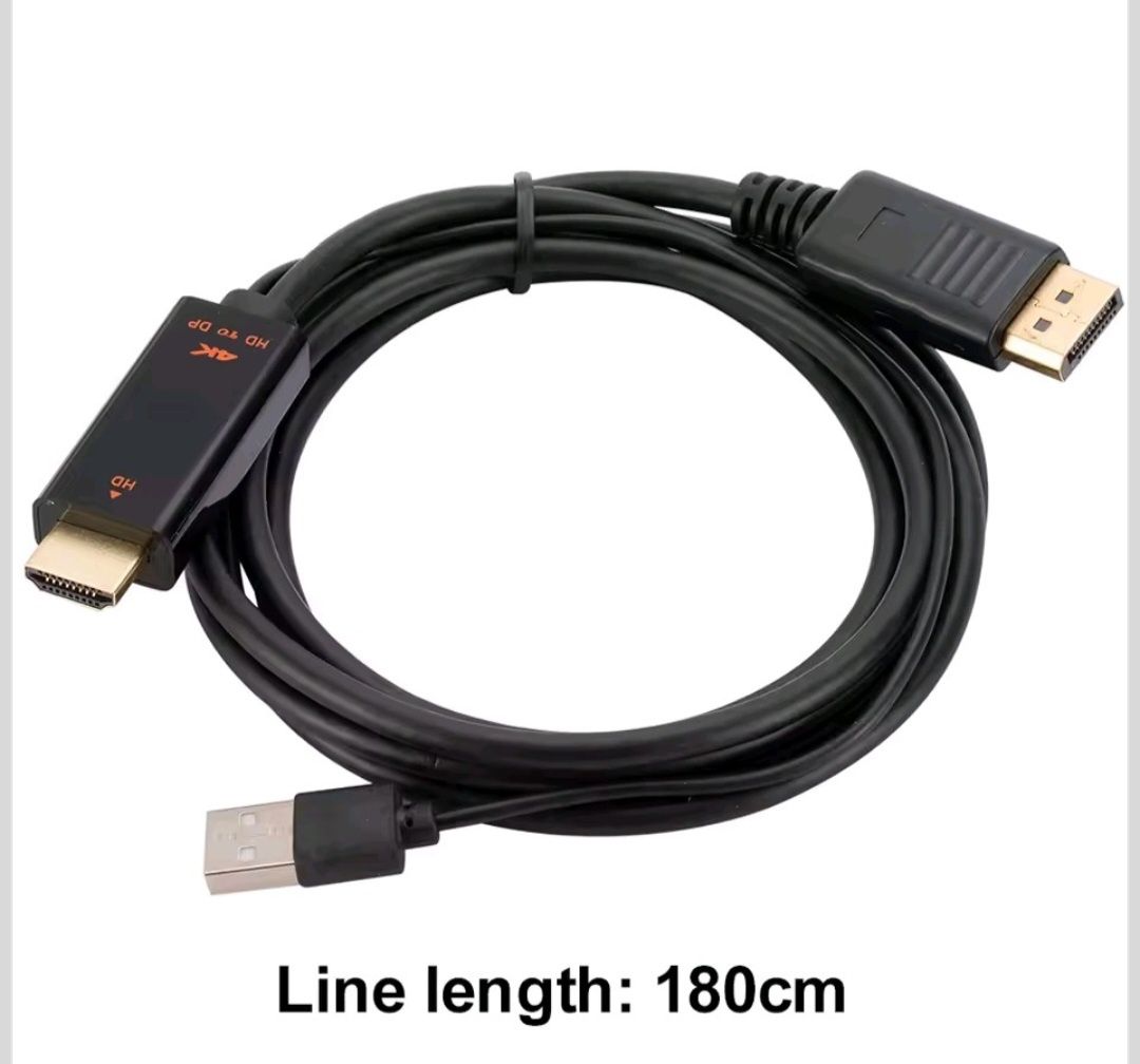 Кабель HDMI to DP displayport 1.8 м