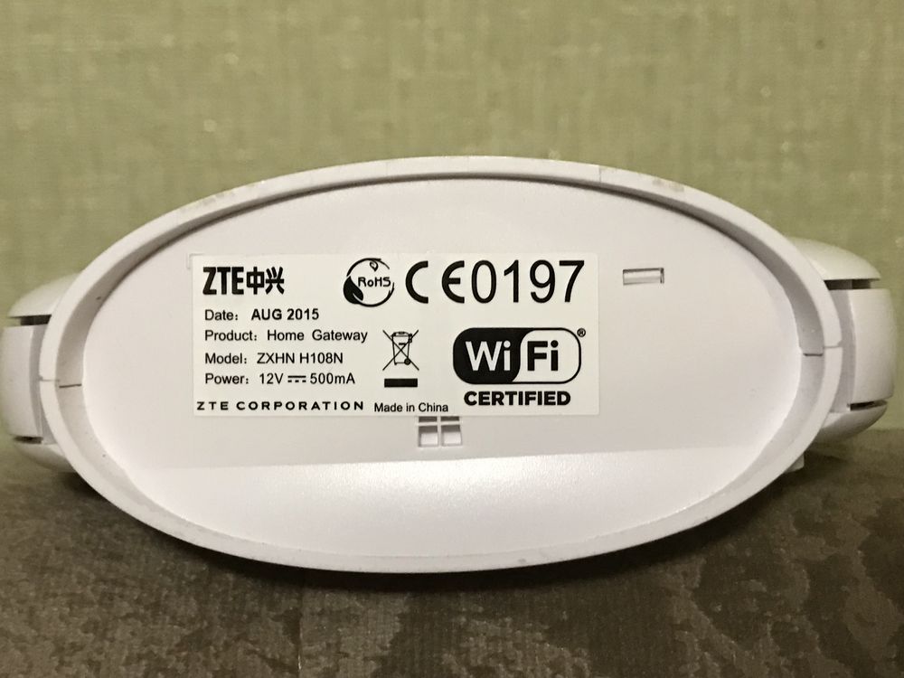 Модем ZTE ZXHN H108N с Wi-Fi