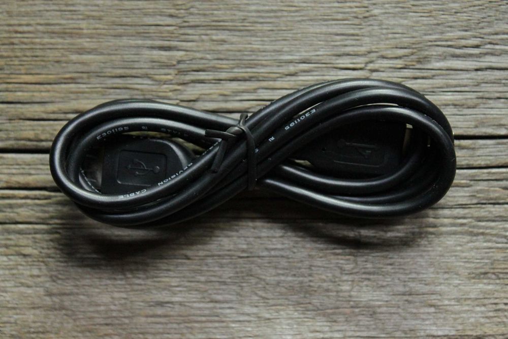 Кабель Удлинитель USB 2.0 Тип AM-AF ("ПАПА"-"МАМА") Черный