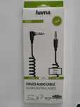 Kabel AUX Spiralny typu Jack 3.5 mm Pozłacany.