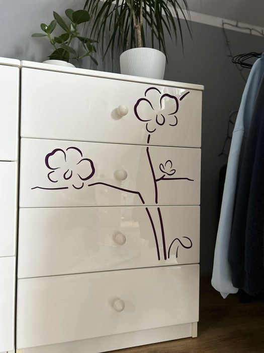 Dwie komody i regał Meblik Orchidea