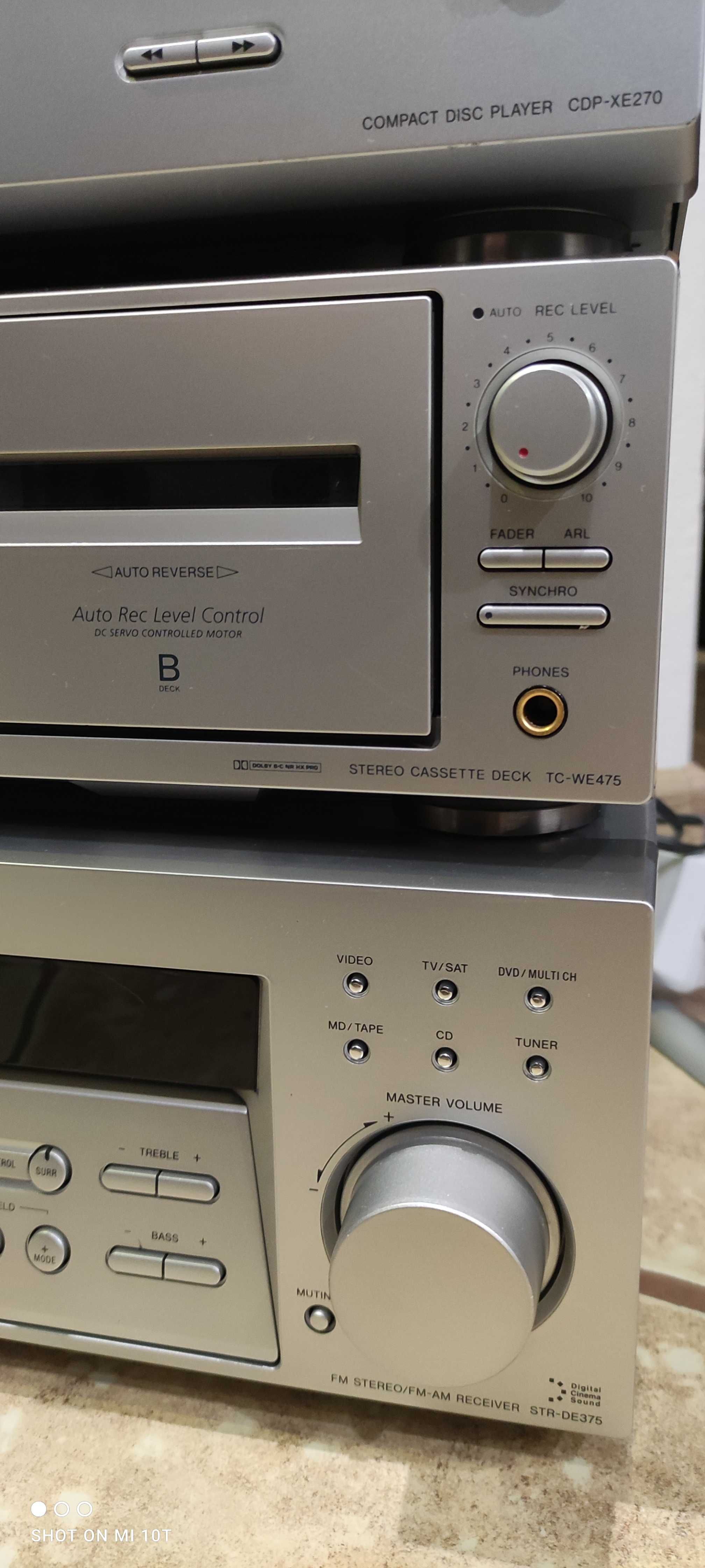 Wieża Sony amplituner 5.1  3 segmenty okablowanie stan bdb