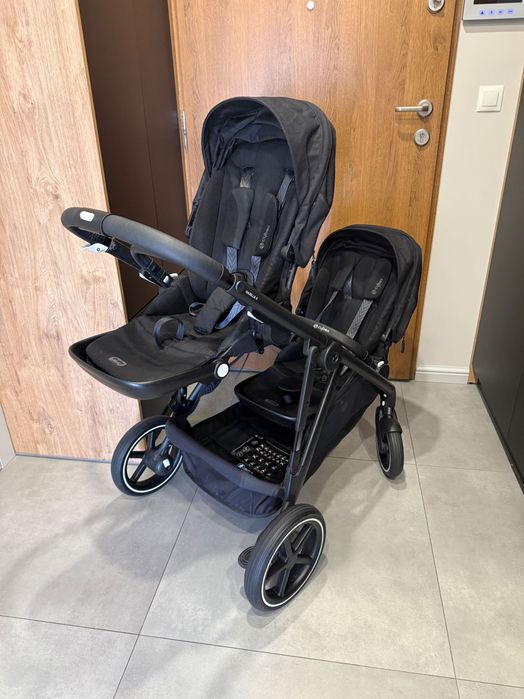 Cybex Gazelle S – wózek podwójny, dwie spacerówki + koszyk