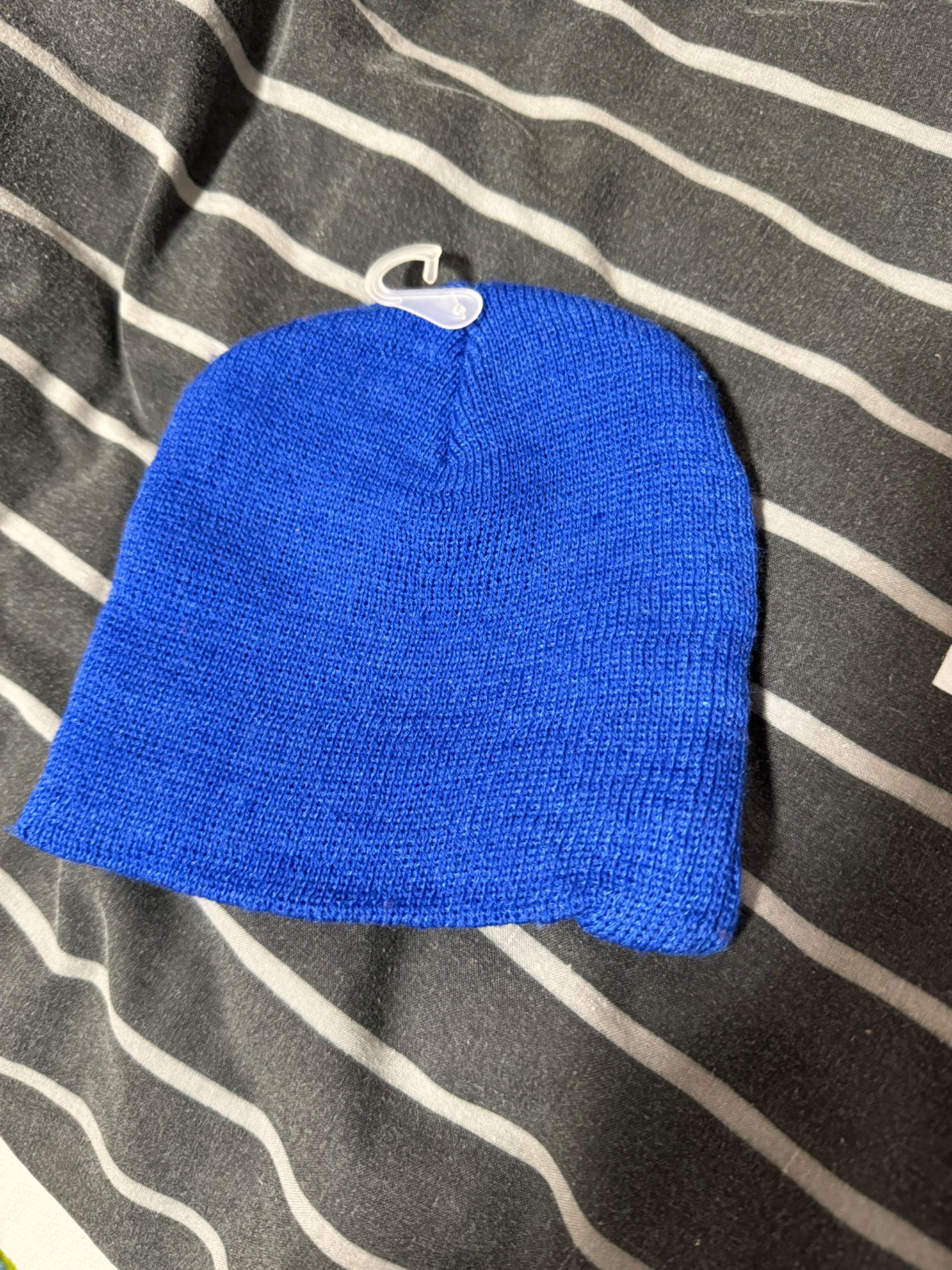 Нова шапочка синя хлопчик осінь весна 0-3 місяців