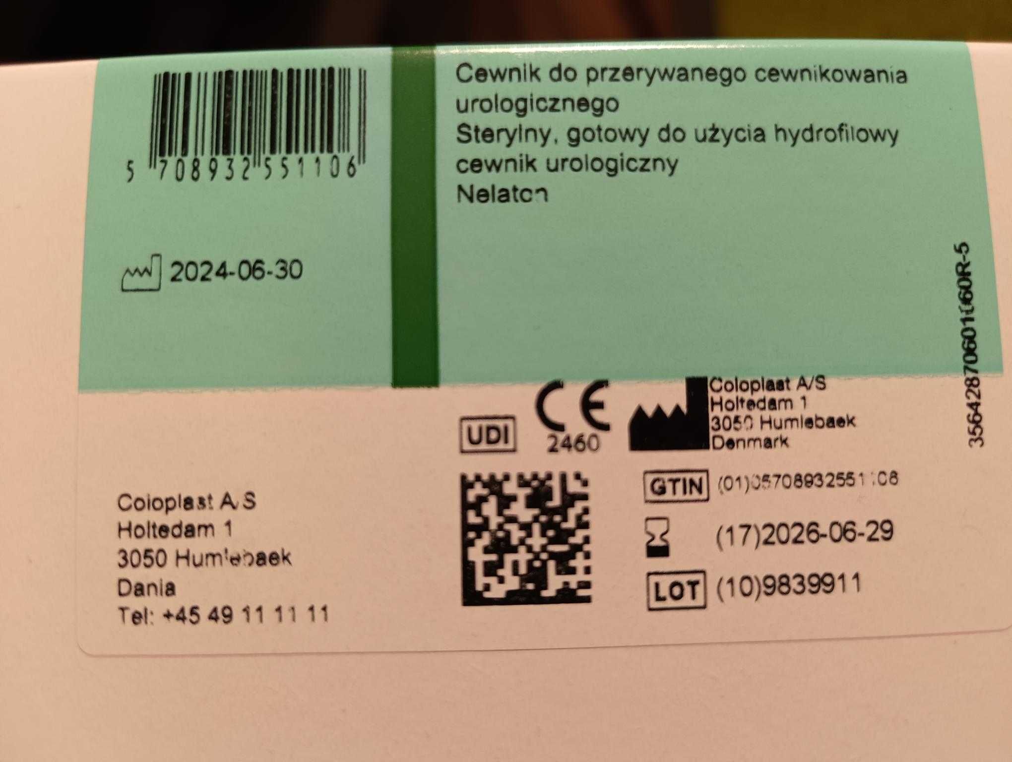 Cewnik urologiczny dziecięcy Coloplast SpeediCath 287060CH/FR6 (30szt)
