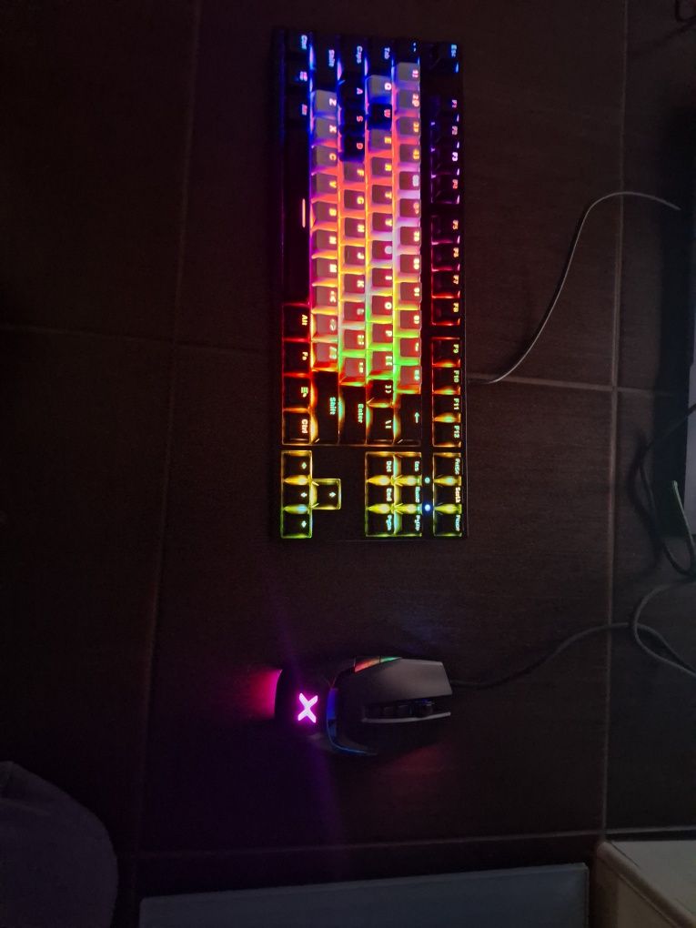 Zestaw klawiatura krux atax pro rgb i myszka krux bot rgb