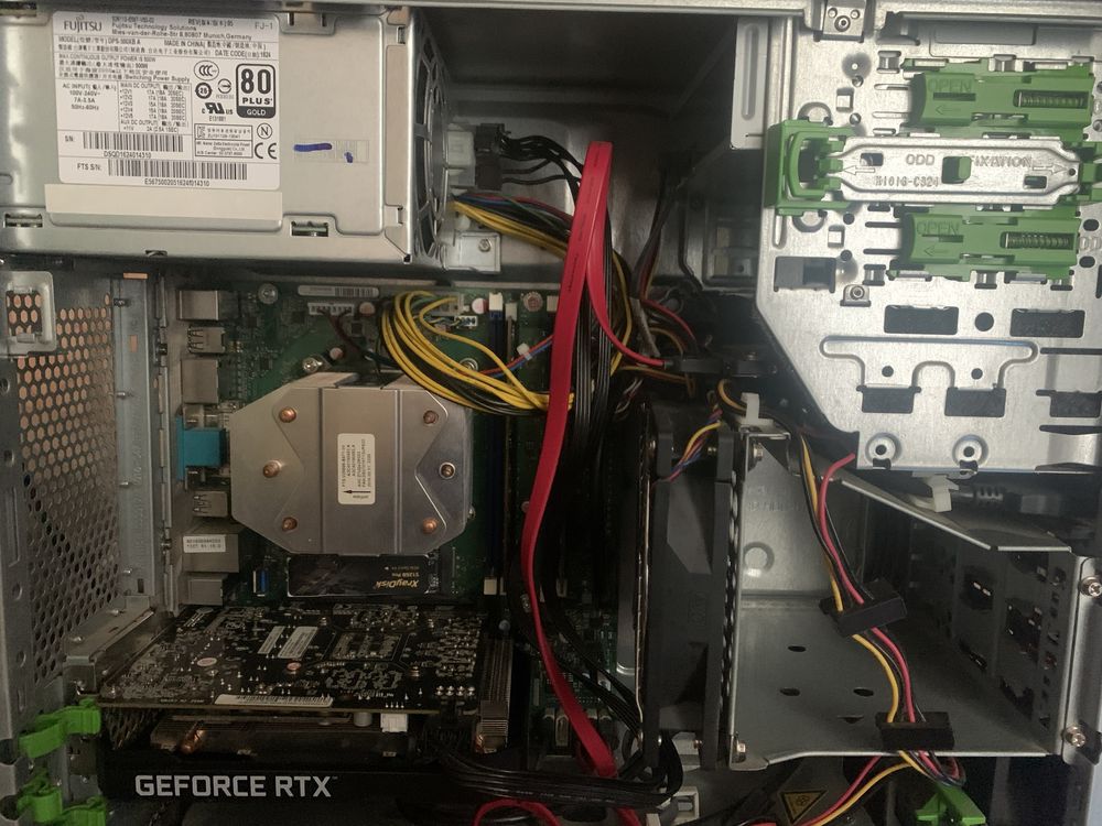 Комплект i5-6600, 16gb ddr4, башня, fujitsu d3417, БП 500W