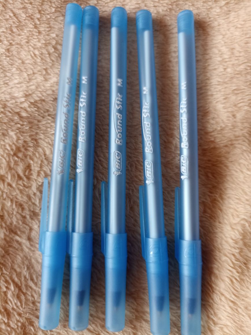 Zestaw 5 szt długopisy Bic niebieskie nowe