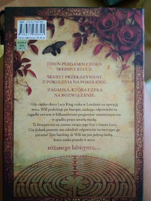 Książka Titania Hardie - Różany labirynt NOWA + karty