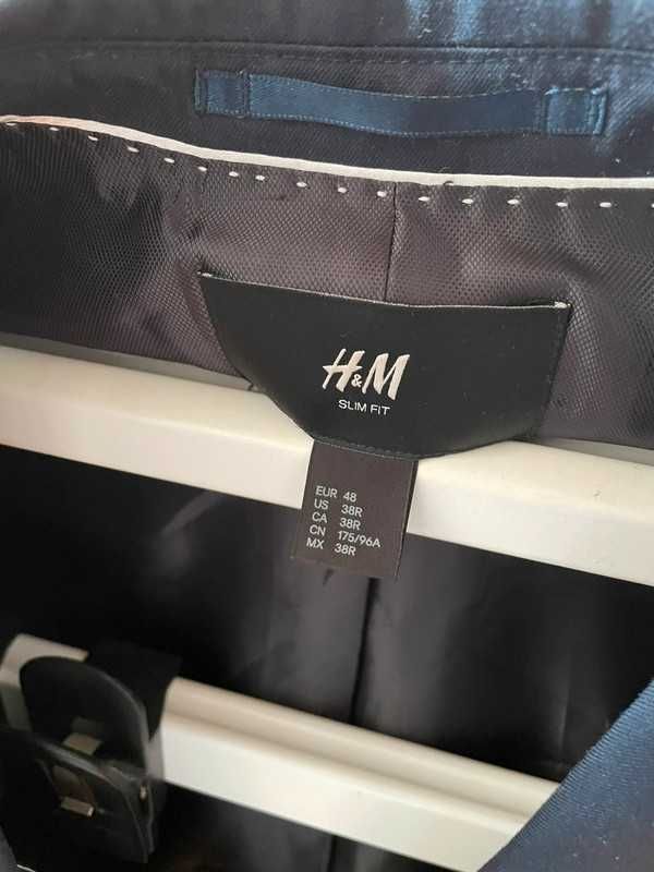 Marynarka męska r. 48 H&M slim fit, jak nowa!