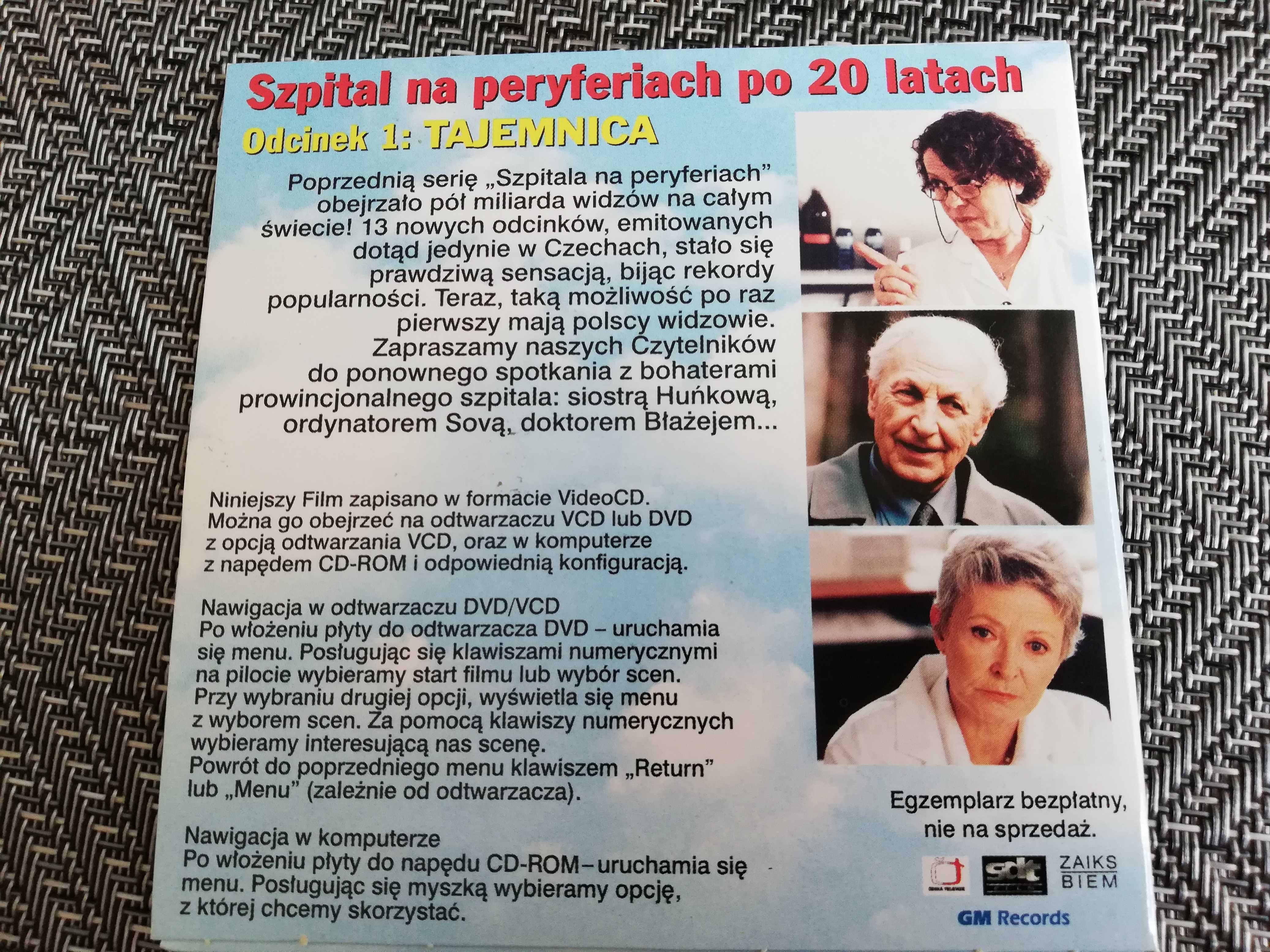 Film VCD - Szpital na peryferiach po 20 latach - odc. 1 Tajemnica