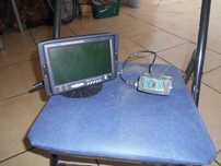 monitor tft a cores e camara de marcha trás