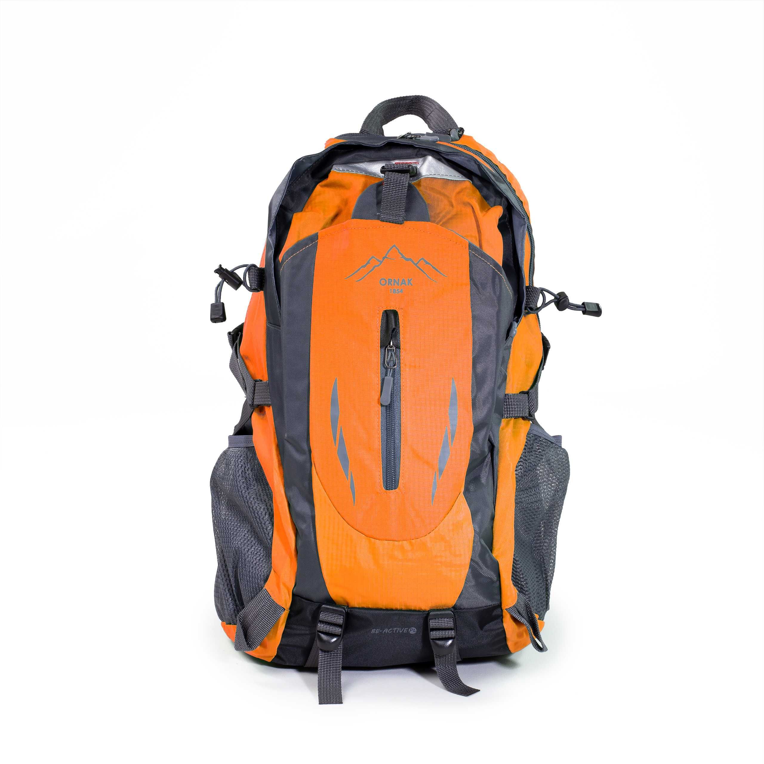 Plecak turystyczny trekkingowy "Ornak" 40 litrów pomarańczowy PT01