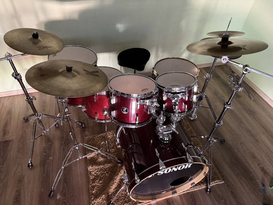 Sonor 3007, klon, werbel S-Class, blachy Zildjian