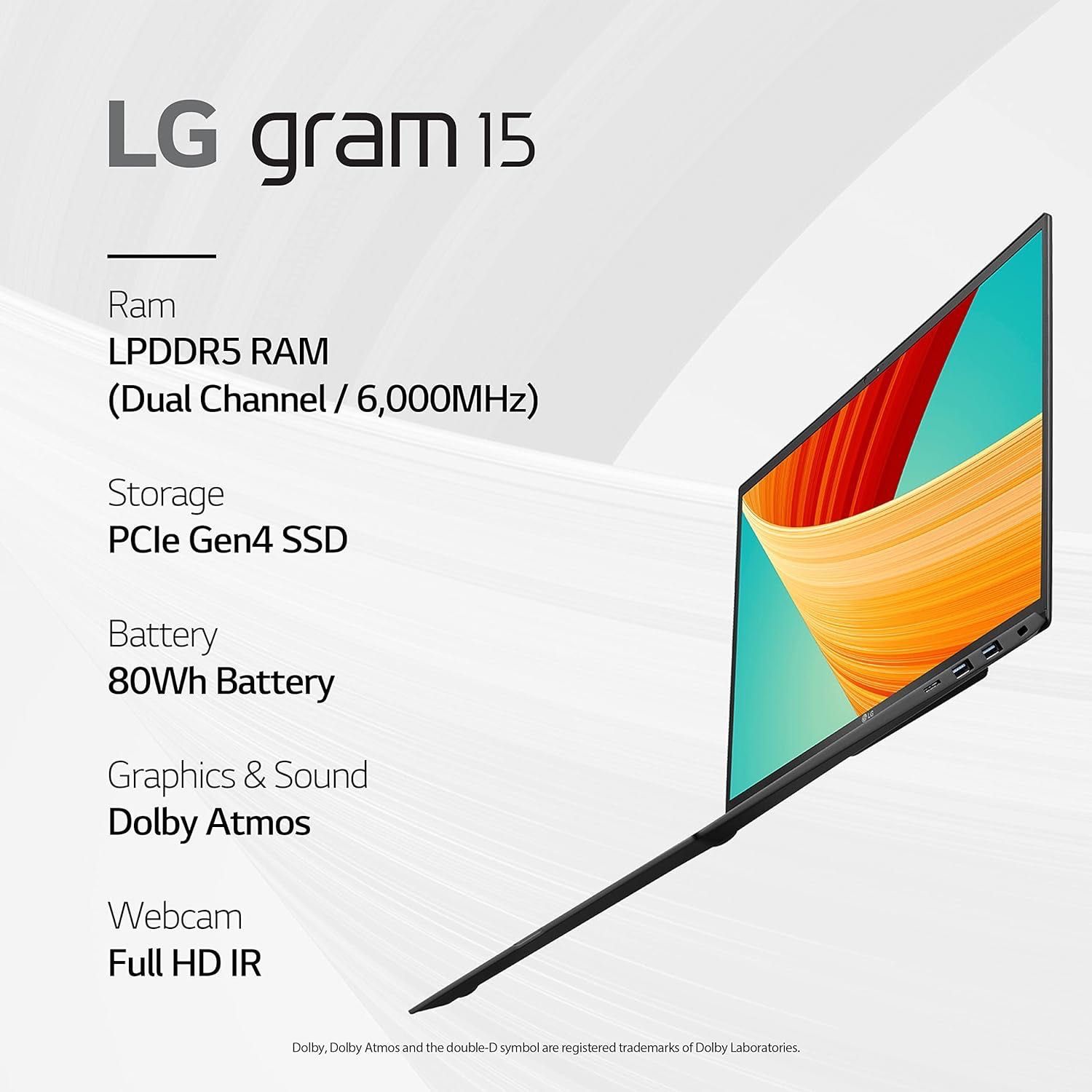 LG gram 15Z90R 15.6" FHD IPS тач i7-1360P 16/512G 1.1кг магній 20год