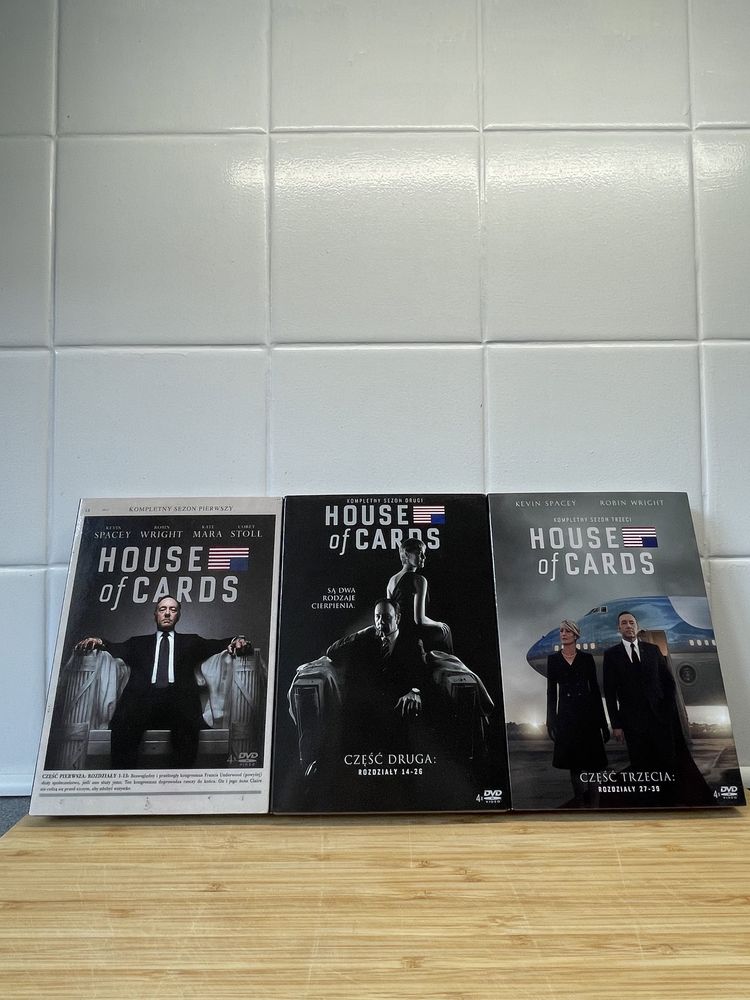 House of Cards DVD sezon 1,2,3