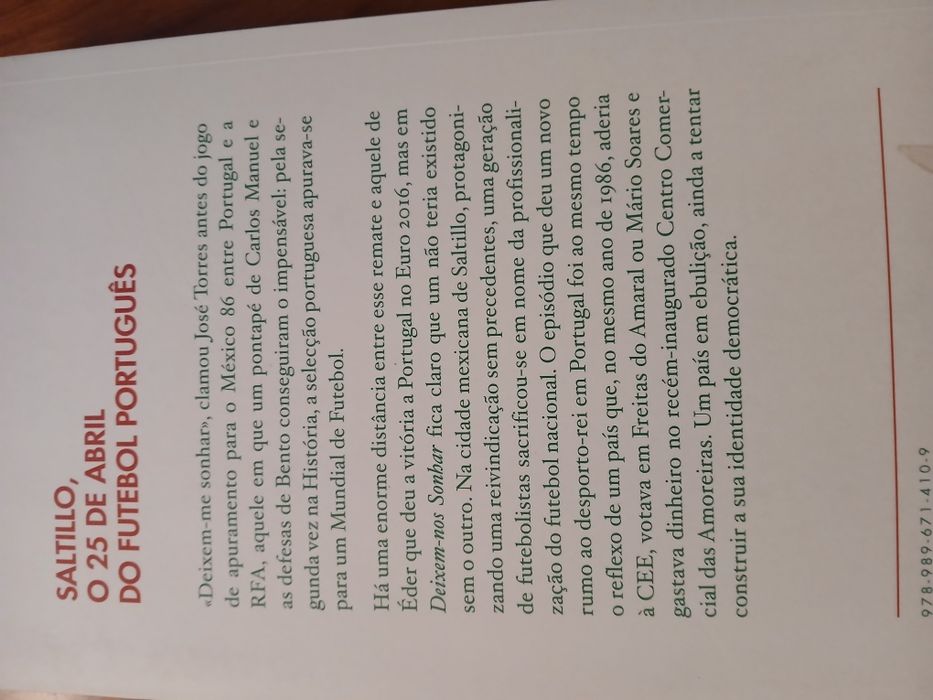 Livro futebol México 86