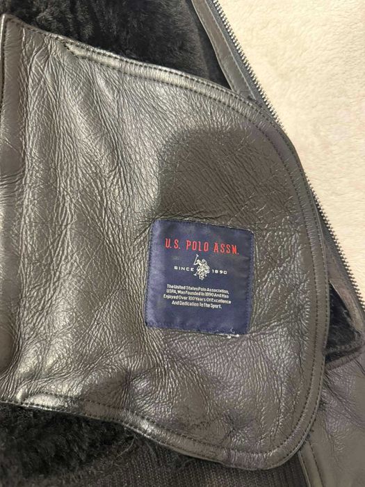 Мужская натуральная дубленка U.S. POLO ASSN.