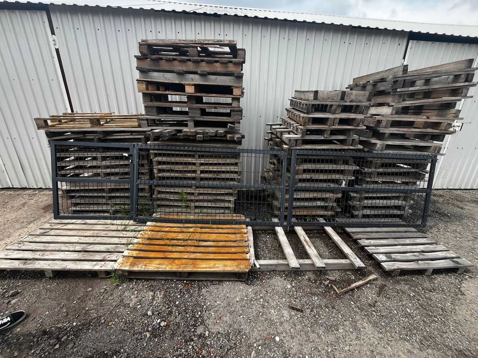 Brama Panelowa 4x1m z Furtką 1x1m w kolorze Grafitowym