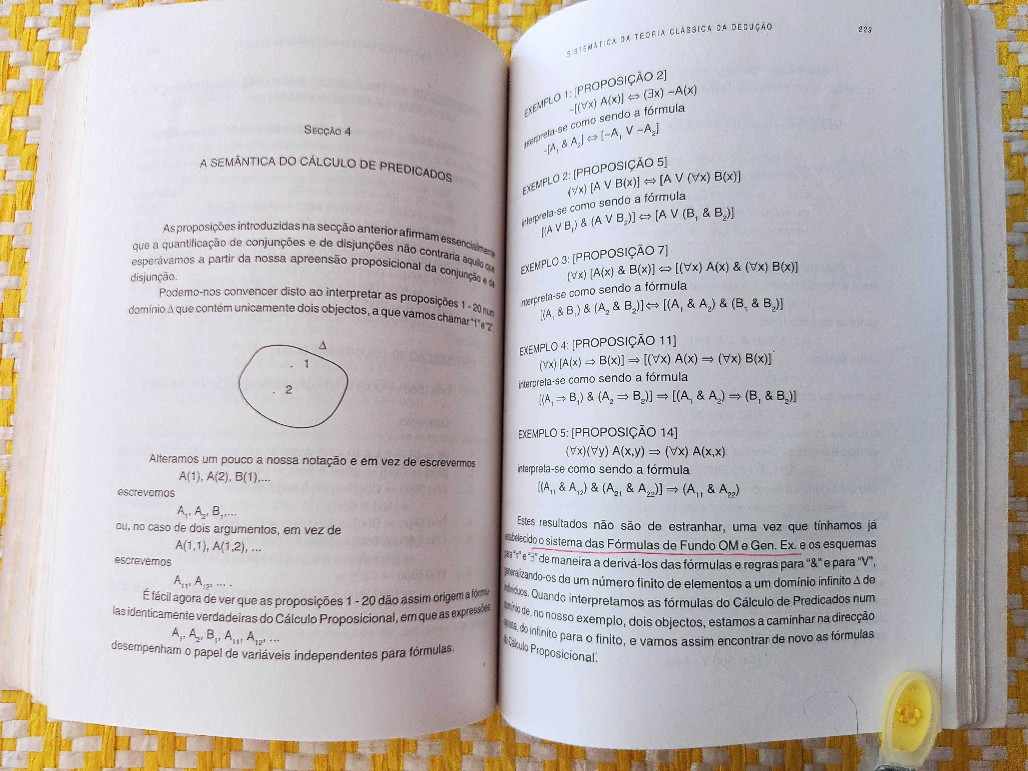 Teoria Clássica da Dedução
de M. S. Lourenço