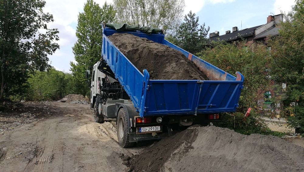 Usługi transportowe transport wywrotka z HDS, kruszywa, piasek, ziemia