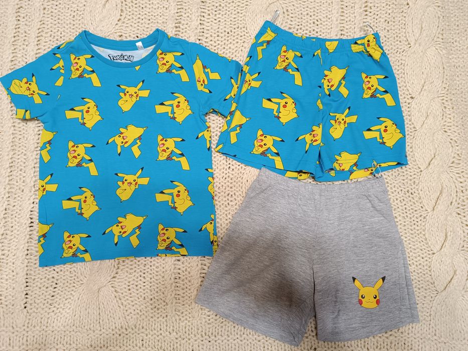 98/104 zestaw na lato krótkie spodenki paczka paka H&M C&A dżungla zwi