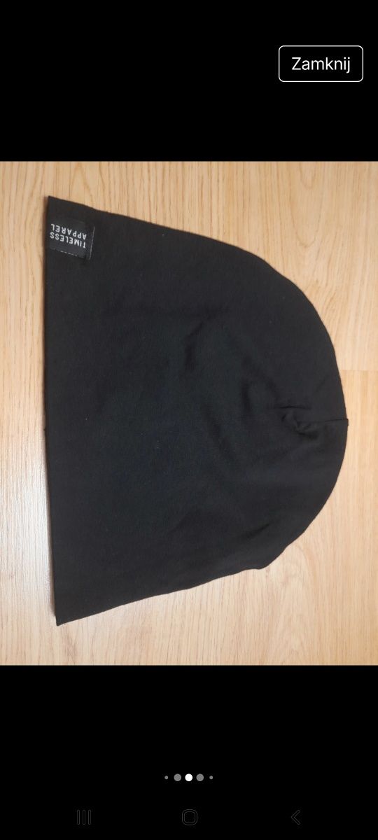 Czapka czarna H&M