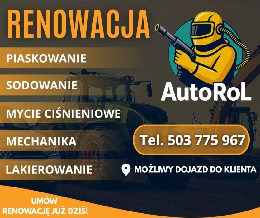 Piaskowanie Renowacja Mycie ciśnieniowe