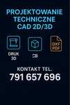 Profesjonalne Projekty CAD 2D/3D | Rysunki Techniczne | Druk 3D |