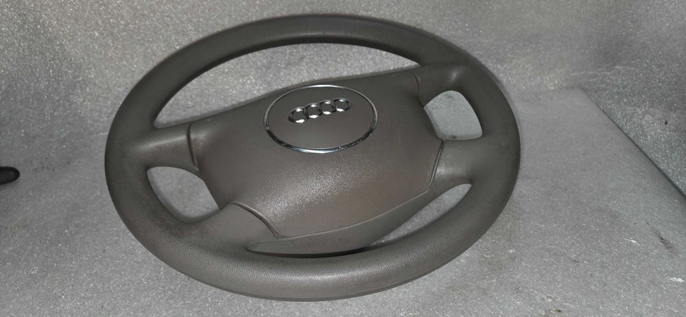 Kierownica jasna + poduszka Audi A2 A4 B6 kpl