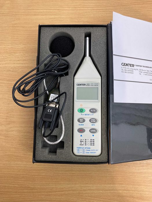 Miernik poziomu dzwięku hałasu Center 322 Sound Level Meter