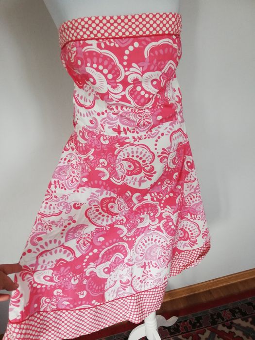 Sukienka pin up kropki kwiaty New look rozmiar l