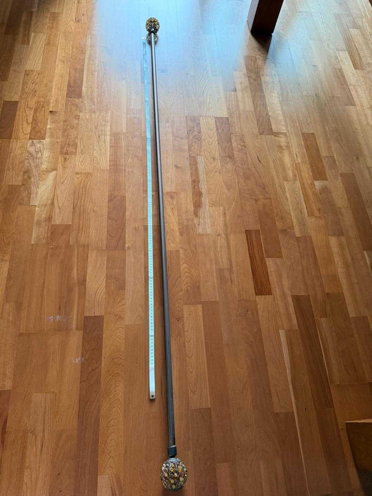 Conjunto de varão duplo gato preto extensivel até 3 metros