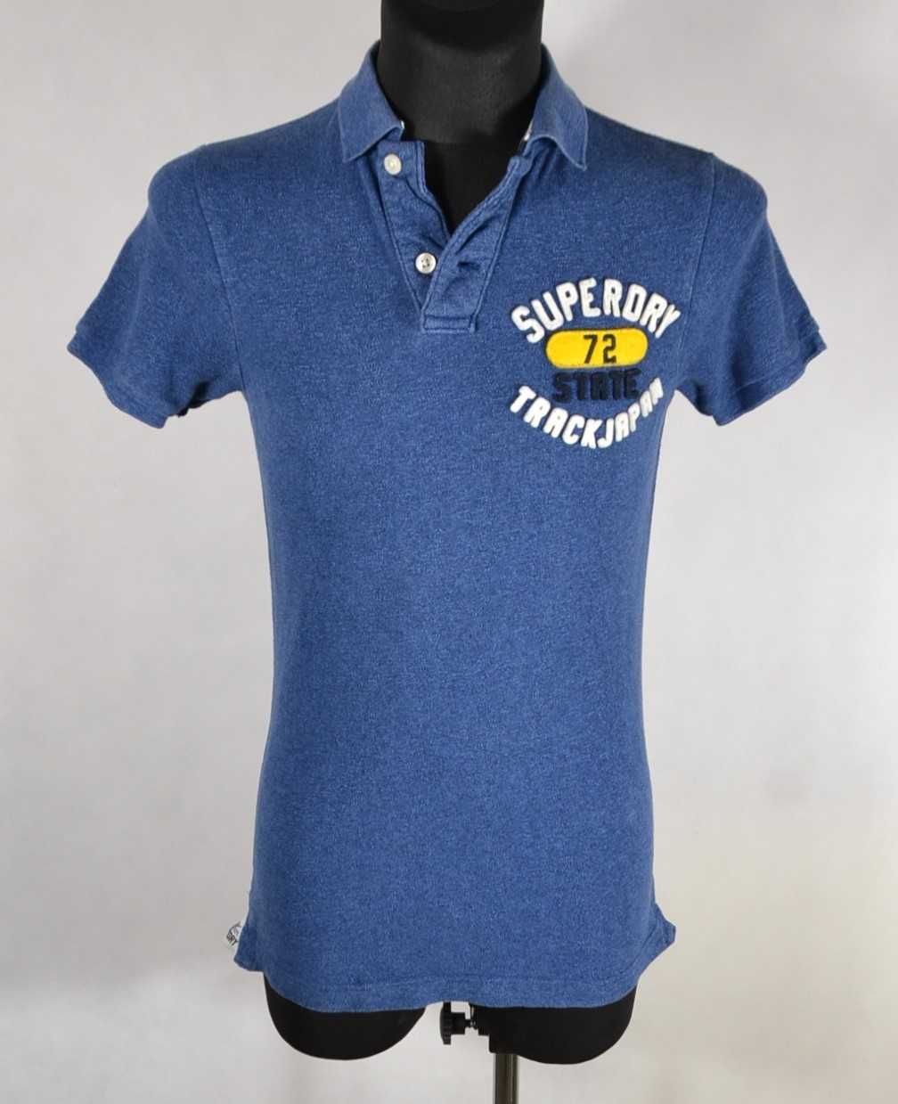 SUPERDRY The Applique Polo Koszulka Męska S Oryginalna Bawełna