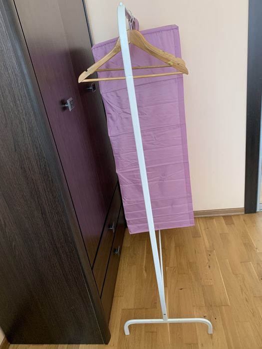 Вішак напольний для одягу IKEA Mulig з полицями Skubb Вішалка Штанга