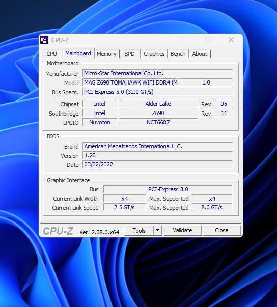 Плата MSI MAG Z690 Tomahawk