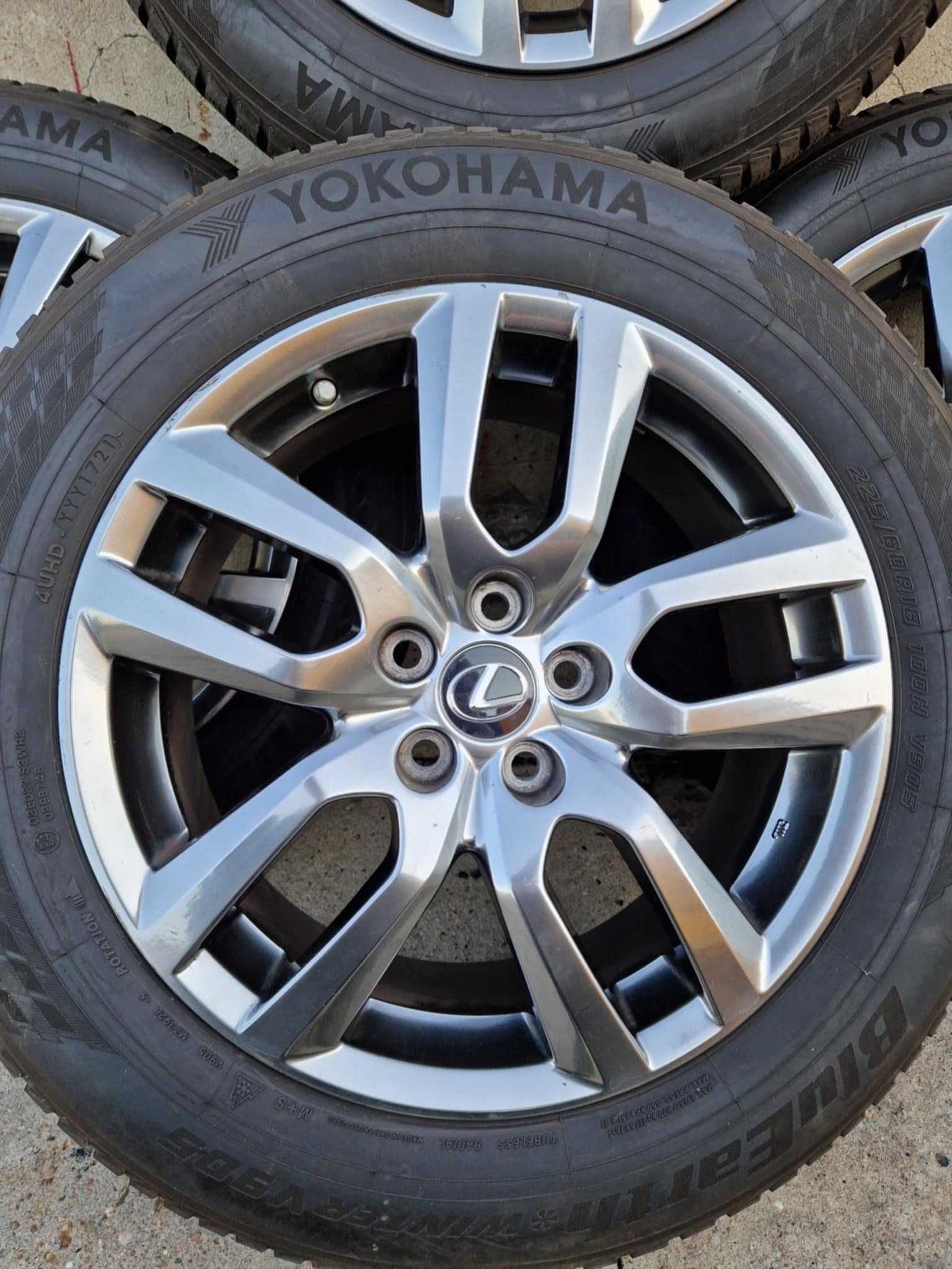 Oryginalne Koła zimowe Lexus NX300h Opony Yokohama + czujniki JAK NOWE