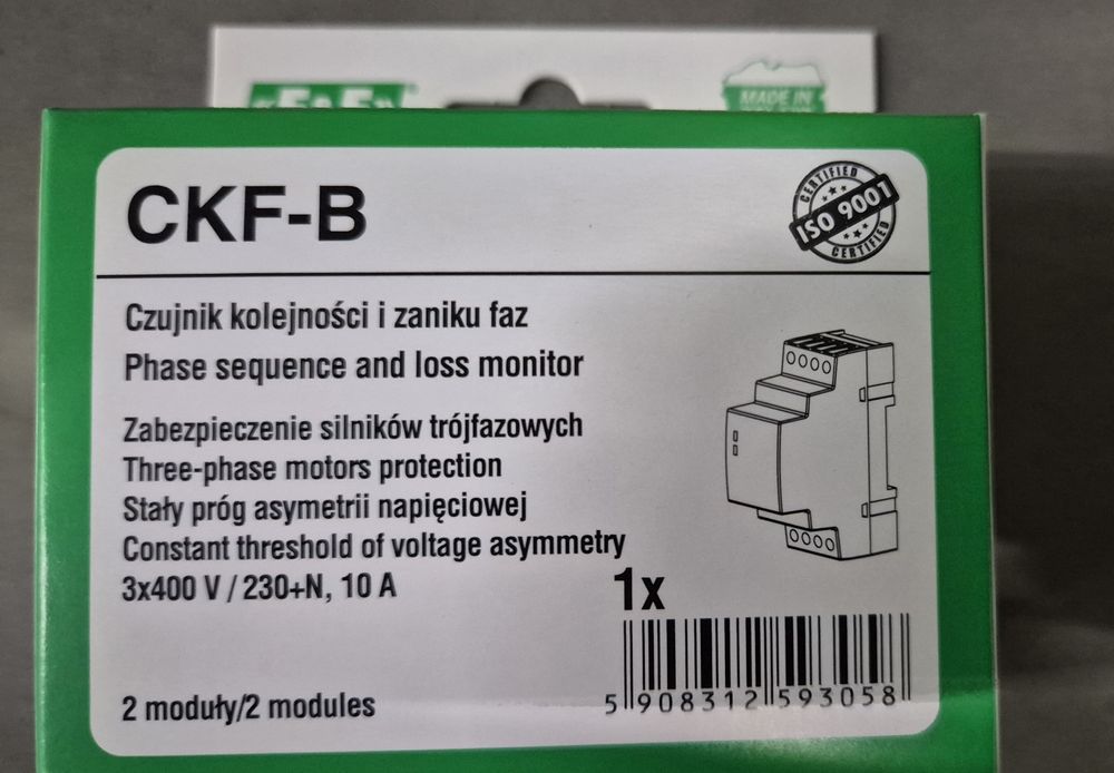Automatyczny czujnik kolejności faz 3szt