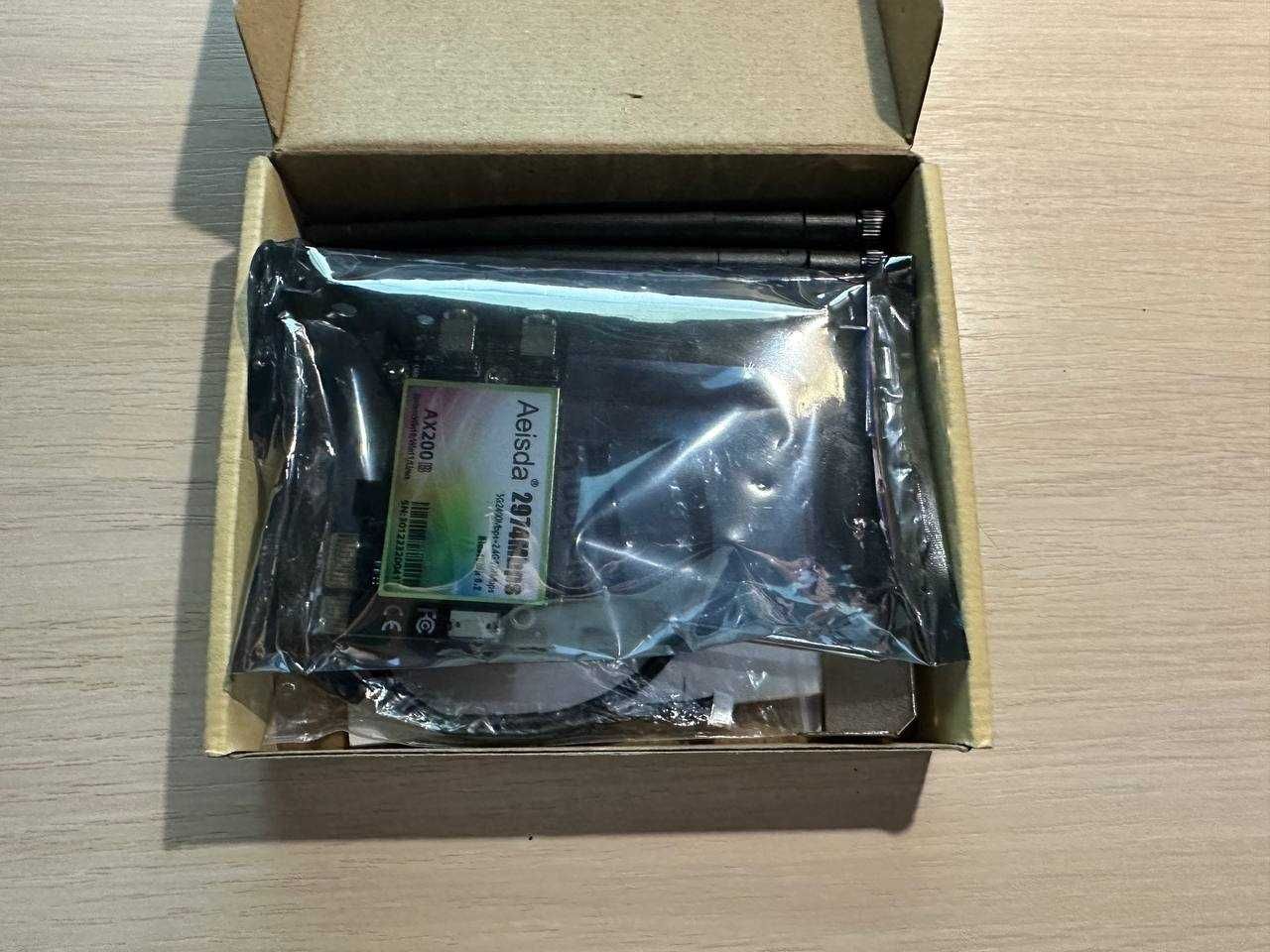 Адаптер Wi-Fi 6 + Bluetooth 5.2 PCI-E Aeisda Intel AX200