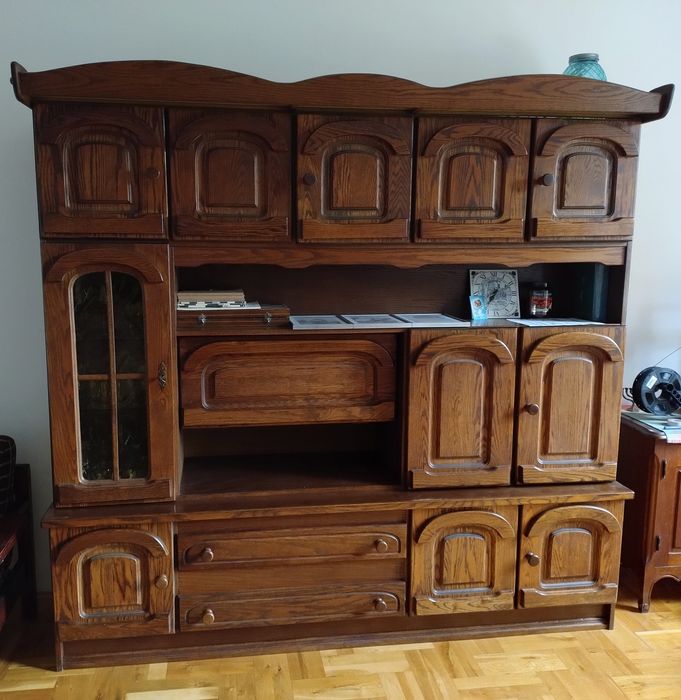 Kredens holenderski dębowy duży