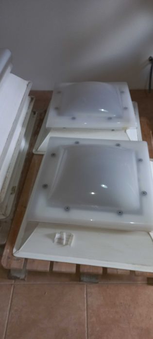 5 Claraboias Luzacril duplas elétricas nunca usadas